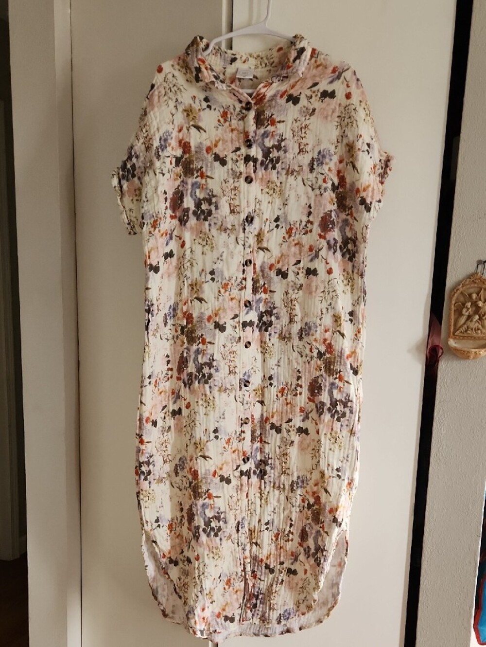 Lou Lou Women's Floral Cream Long Dress Sz XS/ S